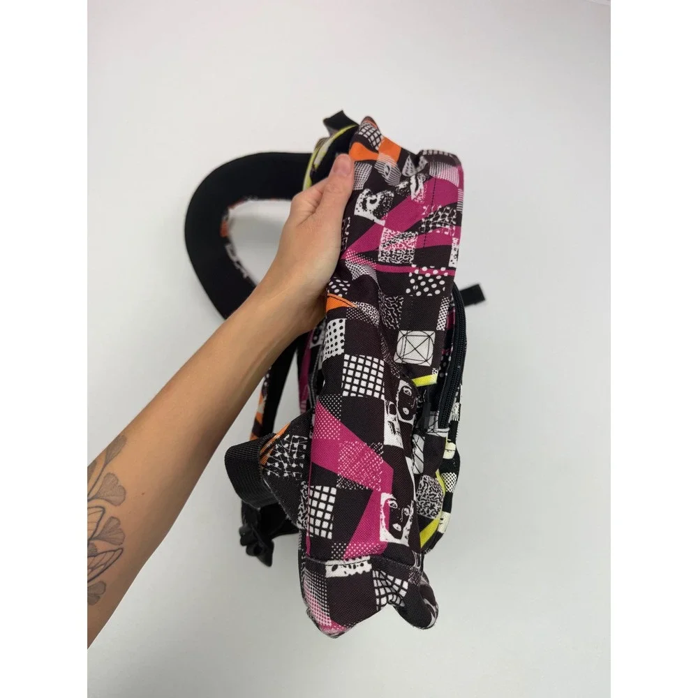 Vintage Volcom Vintage Backpack Y2K Skull Checkerboard Graphic Print Skate Bag
